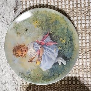 Little Miss Muffet Collectible Plate by John McClelland